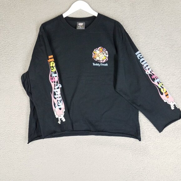 Looney Tunes x Teddy Fresh T-Shirt Adult XL Black Crewneck Pullover Bugs Bunny - Picture 1 of 12